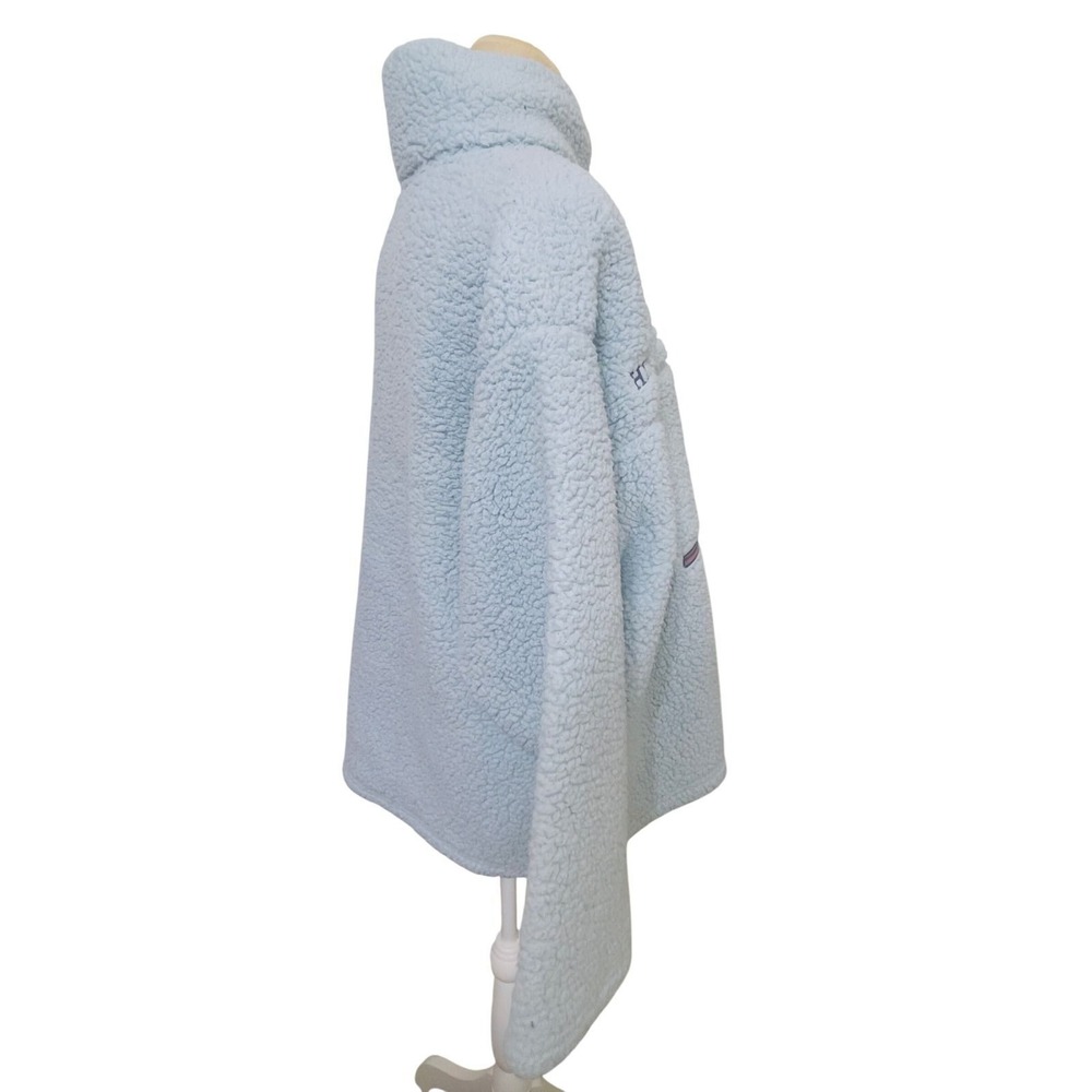 Peanuts Women Blue Snoopy Stay Cool Sherpa Quarter Zip Fleece Pullover XL - Picture 4 of 7